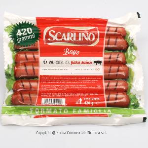 Visualizza WURSTEL DI PURO SUINO BOYS SCARLINO